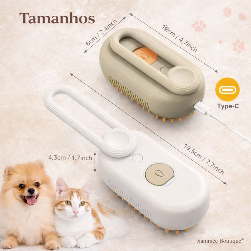 Velours Mist™ — Escova Vaporizadora para Cães & Gatos