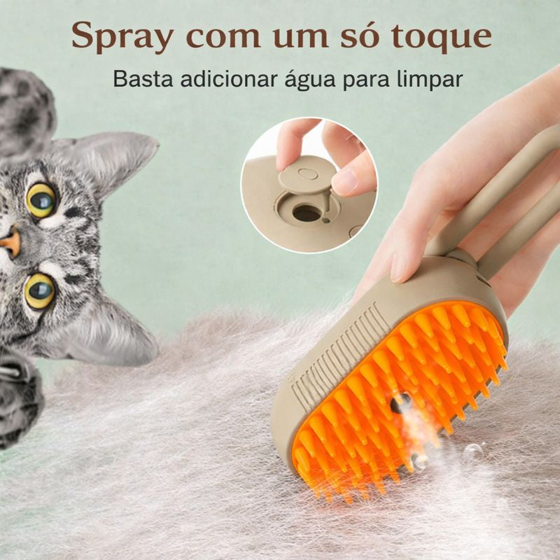 Velours Mist™ — Escova Vaporizadora para Cães & Gatos