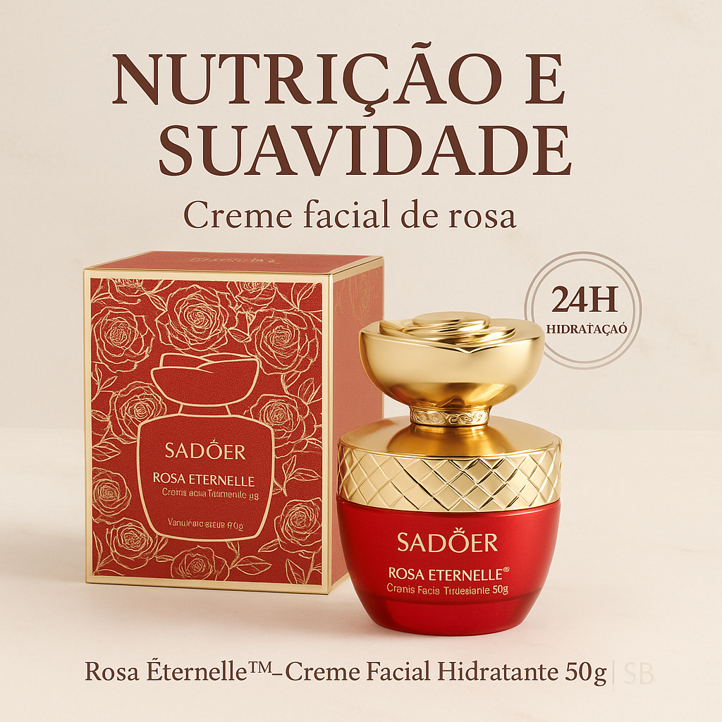 Rosa Éternelle™ – Creme Facial Hidratante 50g - SADOER