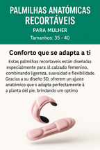 Palmilhas Anatómicas Recortáveis 5D™