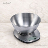 Electronic Kitchen Scale with Stainless Steel Bowl