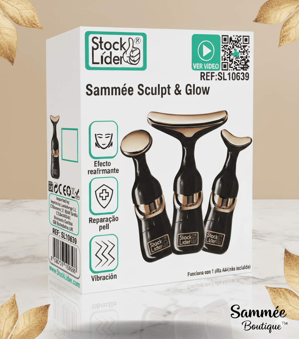 Sammée™ Sculpt & Glow — Massageador Facial de Luxo